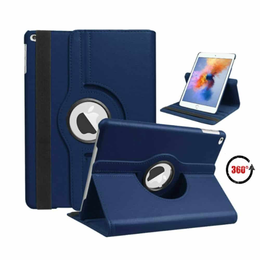iPad 9/8/7 Hoes - 9e/8e/7e Generatie - iPad 10.2 Inch - Cover Hoesje - Bookcase - 2021/2020/2019 - 360 Draaibaar - Met Standaard - Donkerblauw Main Image