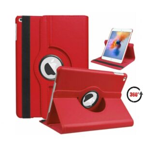 iPad 9/8/7 Hoes - 9e/8e/7e Generatie - 10.2 Inch - Case Cover Hoesje - Bookcase - 2021/2020/2019 - 360 Draaibaar - Roterend - Met Standaard - Rood
