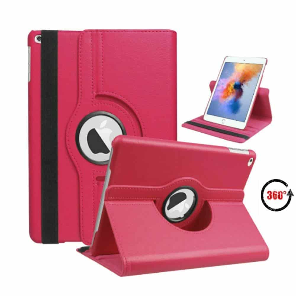 iPad 9/8/7 Hoes - 9e/8e/7e Generatie - 10.2 Inch - Case Cover Hoesje - Bookcase - 2021/2020/2019 - 360 Draaibaar - Roterend - Met Standaard - Roze Main Image