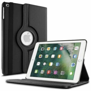 iPad 6/5 Hoes - 6e/5e Generatie - Case - Cover - Hoesje - Bookcase - 9.7 Inch - 2018/2017 - 360 Draaibaar - Roterend - Met Standaard - Zwart