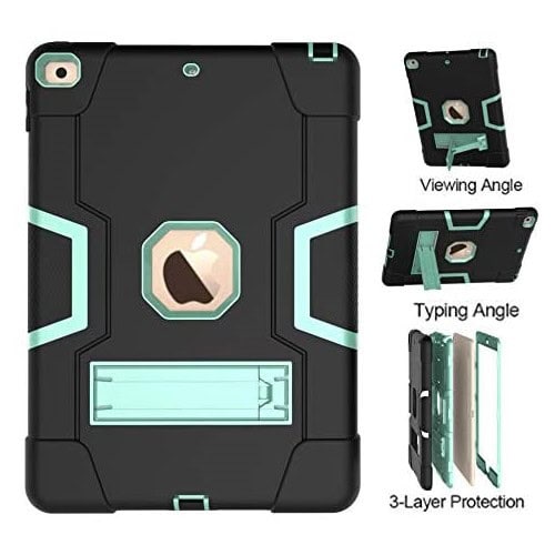 Shockproof Standcase Hoes iPad 7 - iPad 8 - iPad 9 - 10.2 inch - Groen Main Image