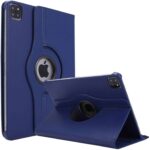 iPad Air 6/5/4 Hoes - Air Cover 11/10.9 Inch - Air 2025/2024/2022/2020 Hoes - Air 6/5/4 Case M2 en M3 - 360 Draaibaar - Roterend Hoesje - Donkerblauw Main Image