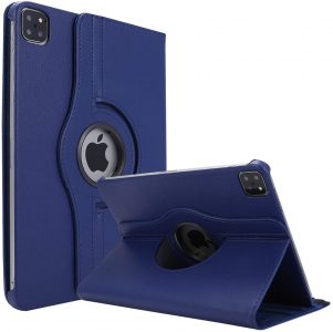 iPad Air 6/5/4 Hoes - Air Cover 11/10.9 Inch - Air 2025/2024/2022/2020 Hoes - Air 6/5/4 Case M2 en M3 - 360 Draaibaar - Roterend Hoesje - Donkerblauw