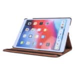iPad 9/8/7 Hoes - 9e/8e/7e Generatie - 10.2 Inch - Case Cover Hoesje - Bookcase - 2021/2020/2019 - 360 Draaibaar - Roterend - Met Standaard - Bruin - 2