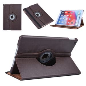 iPad 9/8/7 Hoes - 9e/8e/7e Generatie - 10.2 Inch - Case Cover Hoesje - Bookcase - 2021/2020/2019 - 360 Draaibaar - Roterend - Met Standaard - Bruin