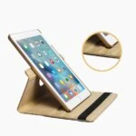 iPad 9/8/7 Hoes - 9e/8e/7e Generatie - 10.2 Inch - Case Cover Hoesje - Bookcase - 2021/2020/2019 - 360 Draaibaar - Roterend - Met Standaard - Goud - 4
