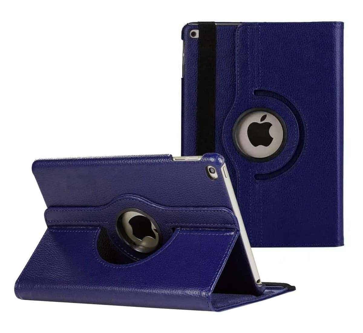 iPad Air 1 Hoes - 9.7 Inch - Air 2013 Hoes - Case - Air 1e Generatie - Bookcase - A1474 - A1475 - A1476 - 360 Draaibaar - Met Standaard - Donkerblauw Main Image