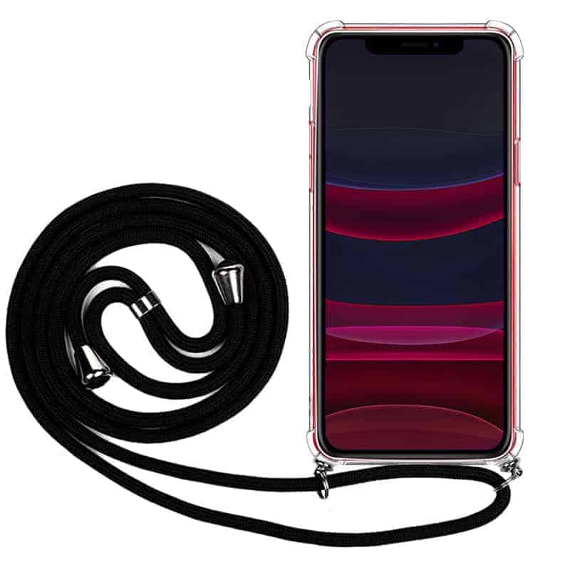 Fonu Siliconen Anti-Shock Back Case met Touw iPhone 12 Mini Main Image