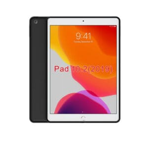 Fonu Siliconen Backcase iPad 10.2 2021 - 2020 - 2019 - Matzwart