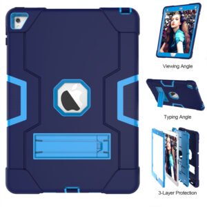 Shockproof Standcase Hoes iPad Air 2 - 2014 - Blauw