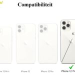 FONU Marmer Back Cover Met Koord iPhone 12 Pro Max - Rood - 3