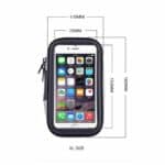 XL Universeel Telefoonhouder voor Fietsstuur - Waterdicht - tot 6.8 inch Telefoons - 1