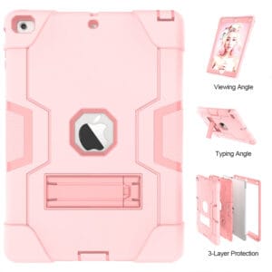 Shockproof Standcase Hoes iPad 2018 - iPad 2017 - 9.7 inch - Roze