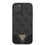 Guess Triangle Logo Back Cover iPhone 12 Pro en 12 - Grijs - 2