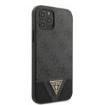 Guess Triangle Logo Back Cover iPhone 12 Pro en 12 - Grijs - 3