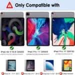 iPad Air 6/5/4 Hoes - Air Cover 11/10.9 Inch - Air 2025/2024/2022/2020 Hoes - Air 6/5/4 Case M2 en M3 - 360 Draaibaar - Roterend Hoesje - Donkerblauw - 4