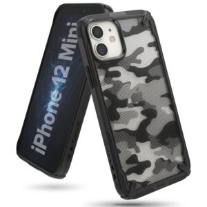 Ringke Fusion X Design Backcase iPhone 12 Mini - Zwart Camo