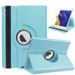 iPad 6/5 Hoes  - 9.7 Inch - 6e/5e Generatie - 2018/2017 - Roterend Hoesje - Case Cover - Bookcase - 360 Draaibaar - Met Standaard - Lichtblauw Main Image
