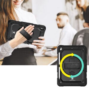 Turtle Shift Extreme Protection 360 Back Cover Tablethoes iPad 9 - 8 - 7 - 10.2 inch - Zwart - 3