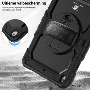 Turtle Shift Extreme Protection 360 Back Cover Tablethoes iPad 9 - 8 - 7 - 10.2 inch - Zwart - 7