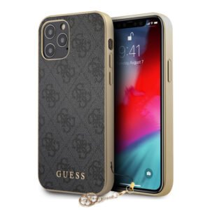 Guess Charms Backcase iPhone 12 & 12 Pro - Grijs