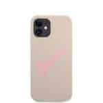 GUESS Silicone Vintage Telefooncover iPhone 12 Mini - Stone - 2