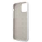 GUESS Silicone Vintage Achterkant Hoesje iPhone 12 Pro Max - Grijs - 4