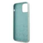 GUESS Silicone Vintage Telefooncase iPhone 12 Pro Max - Mint Groen - 4