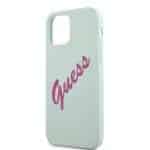 GUESS Silicone Vintage Telefooncase iPhone 12 Pro Max - Mint Groen - 6