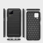 Fonu Rugged Armour Achterkantje Samsung A12 - Zwart - 7