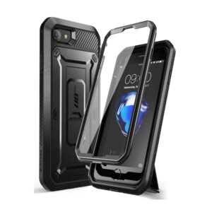 Supcase UB Pro Hoesje met Screen Protector iPhone SE (2022 / 2020) - 8 - 7 - Zwart