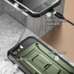 Supcase UB Hoesje inclusief Schermbeschermer iPhone SE (2022 / 2020) - 8 - 7 - groen - 6