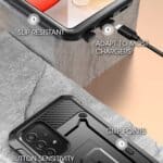 Supcase 360 Backcase met screenprotector Samsung A53 - Zwart - 5