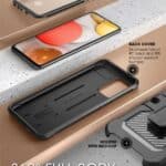 Supcase 360 Backcase met screenprotector Samsung A53 - Zwart - 3