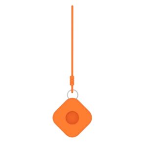 Anti-Kras Rondom Siliconen Hoesje Apple AirTag - Orange