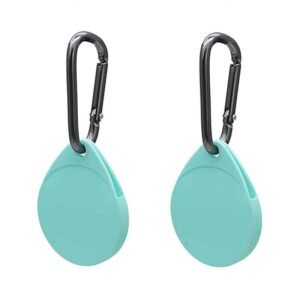 Apple AirTag Sleutelhanger Cover - 2 Stuks - Mint Groen