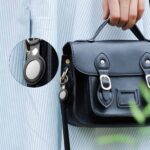 Genuine Leather Hoesje Apple AirTag Hanger - Black - 5