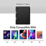 COSMO Bookcase Hoes iPad Pro 11 inch 2021 - Pencil houder - Marmer Wit - 7
