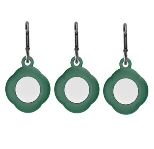 Key-Chain AirTag Silicone Case - 3 Stuks - Groen
