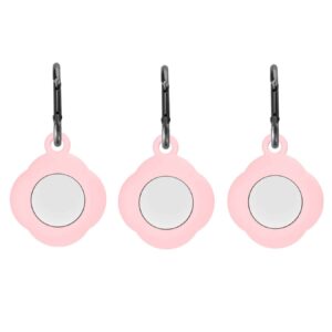 Key-Chain Apple AirTag Hoesje - 3 Stuks - Roze