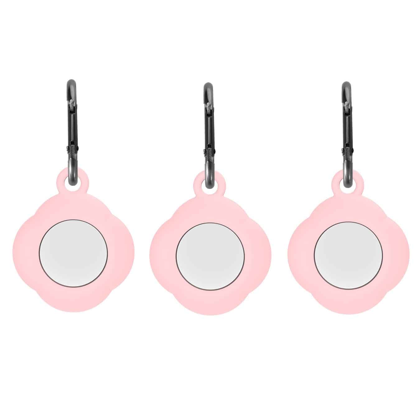 Key-Chain Apple AirTag Hoesje - 3 Stuks - Roze Main Image