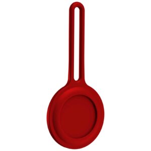 Silicone Apple AirTag Hanger Case - Red