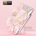 COSMO Bookcase Hoes iPad Pro 11 inch 2021 - Pencil houder - Marmer Wit - 5