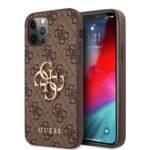 Guess Golden Logo Backcover iPhone 12 Pro - 12 - Brown Main Image