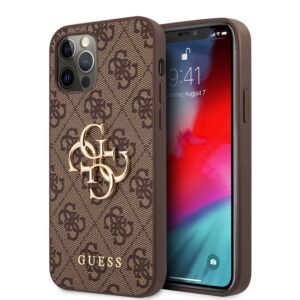 Guess Golden Logo Backcover iPhone 12 Pro - 12 - Brown