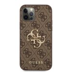 Guess Golden Logo Backcover iPhone 12 Pro - 12 - Brown - 2
