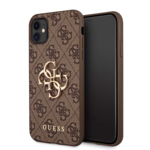Guess Golden Logo Hoesje iPhone 11 - Brown