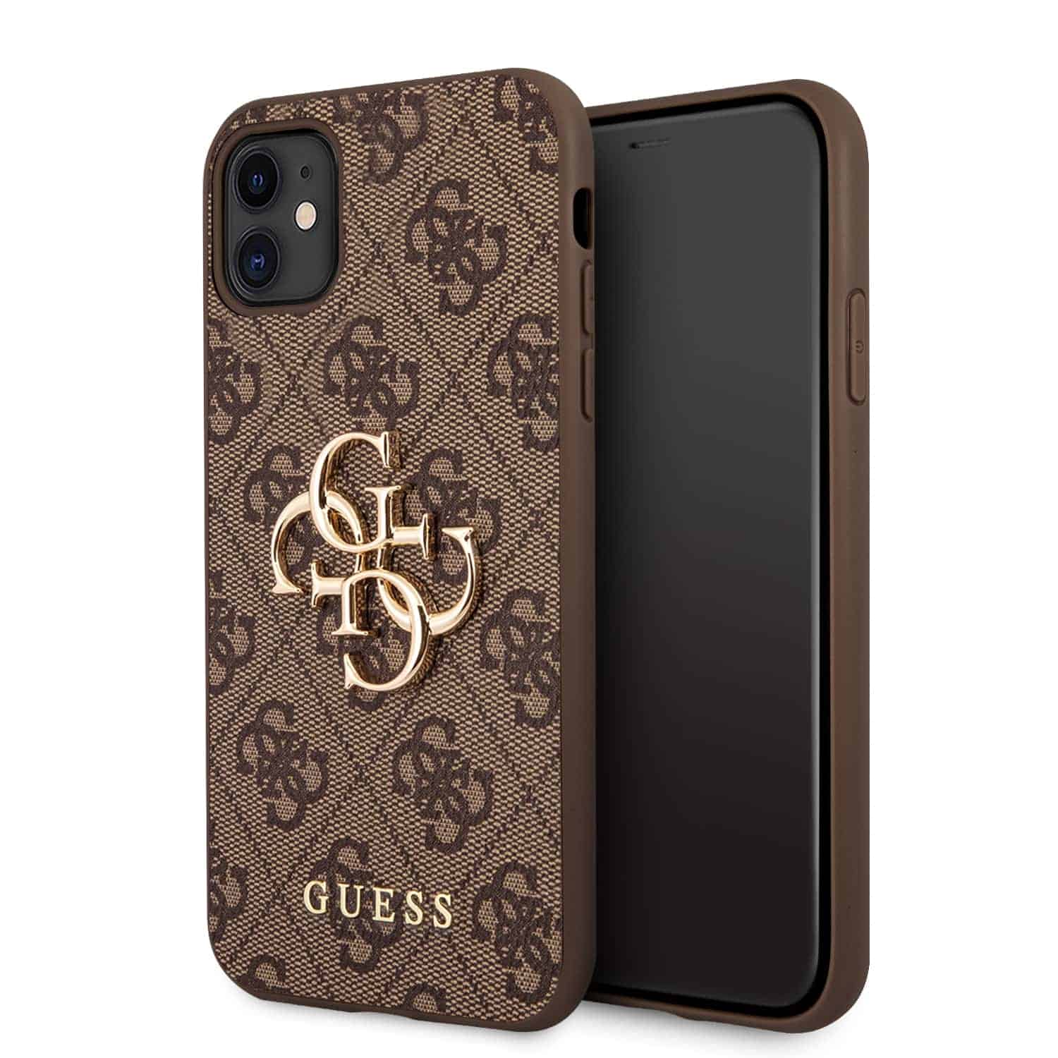 Guess Golden Logo Hoesje iPhone 11 - Brown Main Image
