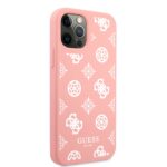 Guess Silicone White Peony iPhone 12 Pro - 12 Hoesje - Roze - 3