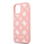 Guess Silicone White Peony iPhone 12 Pro - 12 Hoesje - Roze - 6